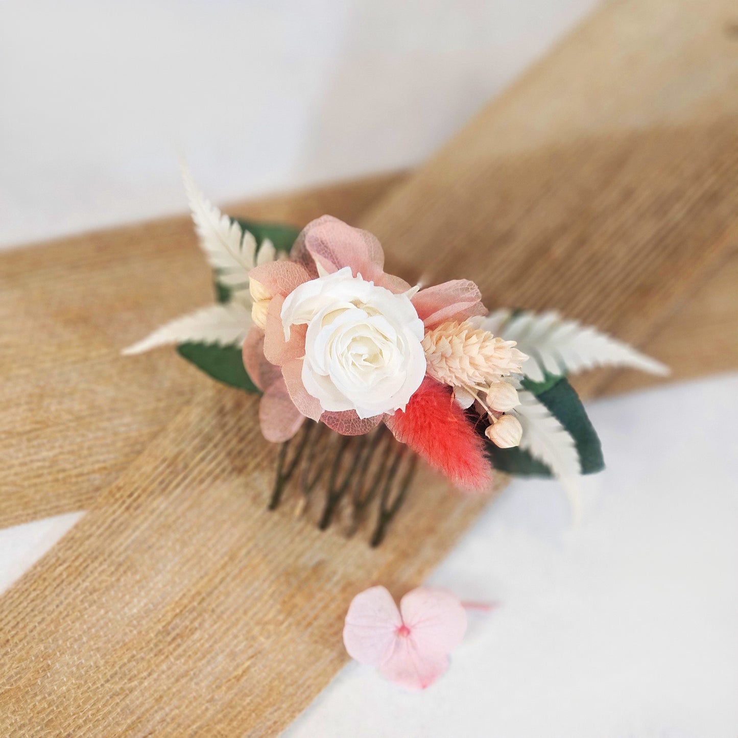 Peigne Rose éternelle