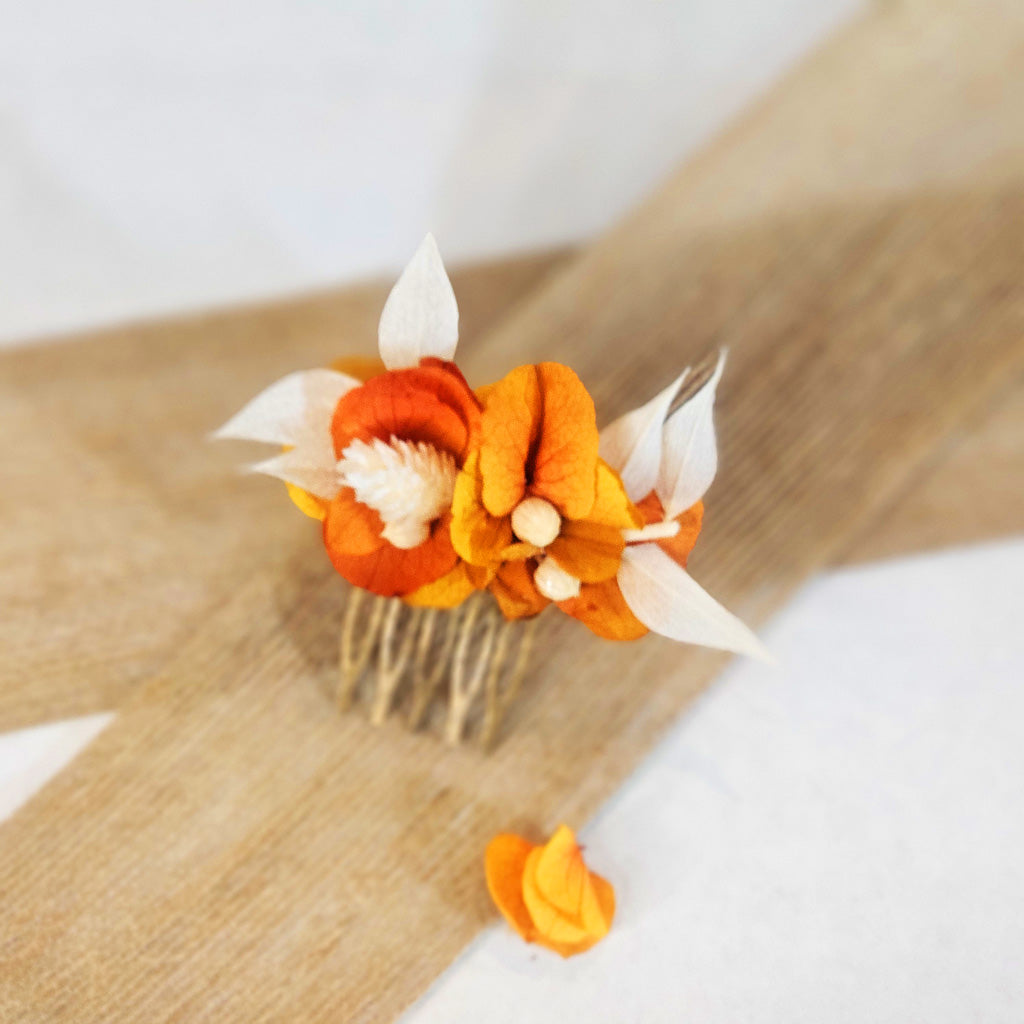 Peigne Hortensia Orange