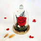 Cloche Fleuries Rose Rouge