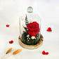 Cloche Fleuries Rose Rouge